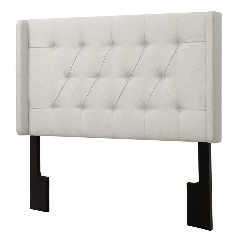 fullqueen upholstered headboard in linen white fabric dsd017250432a
