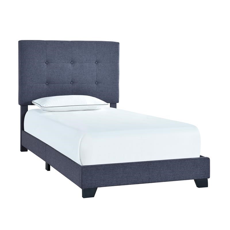 tufted twin upholstered bed in denim blue dsa1252881