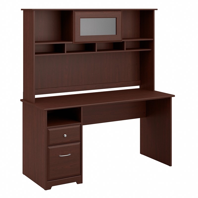 Bush Furniture Cabot 60W Computer Desk with Hutch and Drawers in