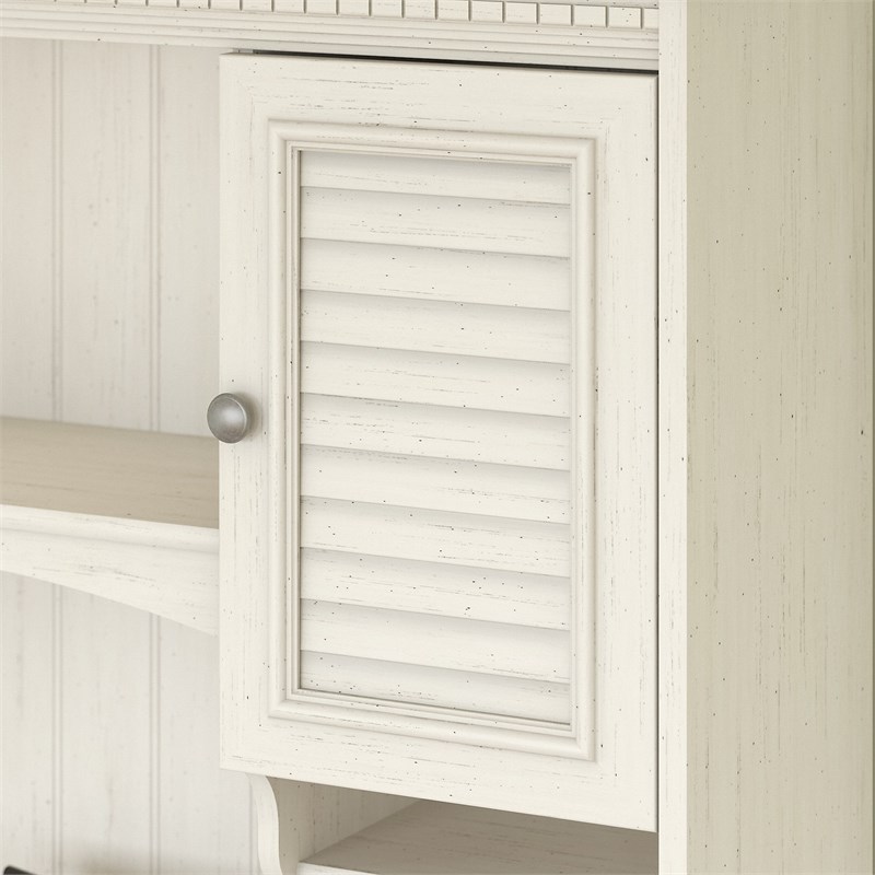 Fairview Hutch for Computer Desk in Antique White - Engineered Wood