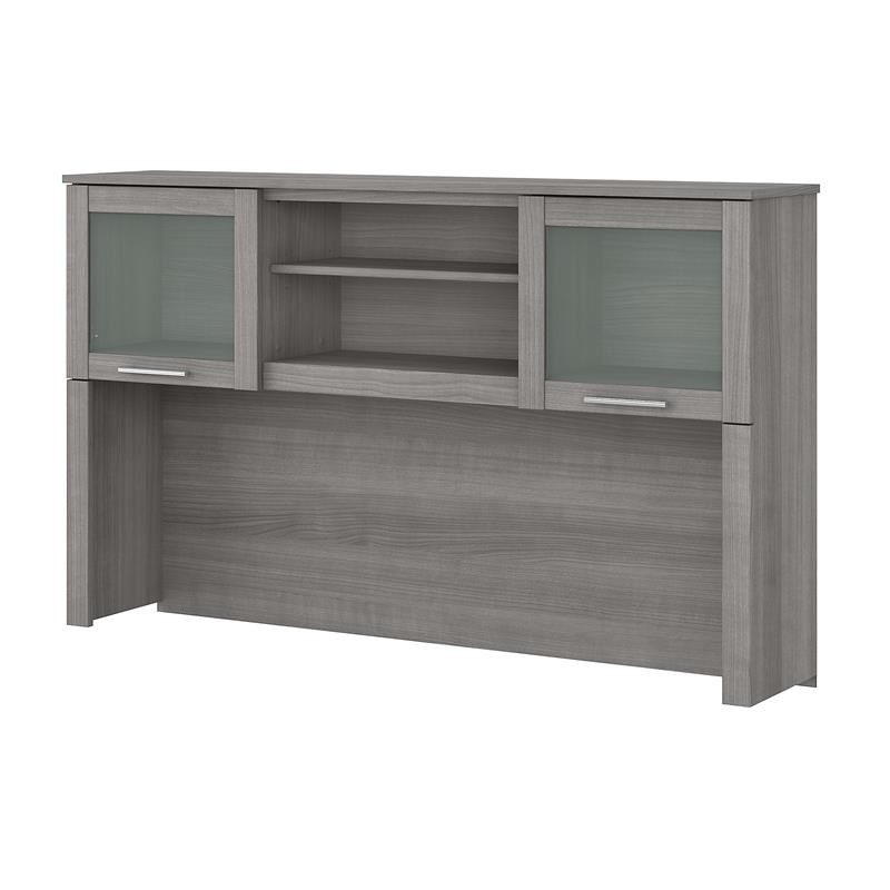 Somerset 60W Desk Hutch in Platinum Gray - Engineered Wood