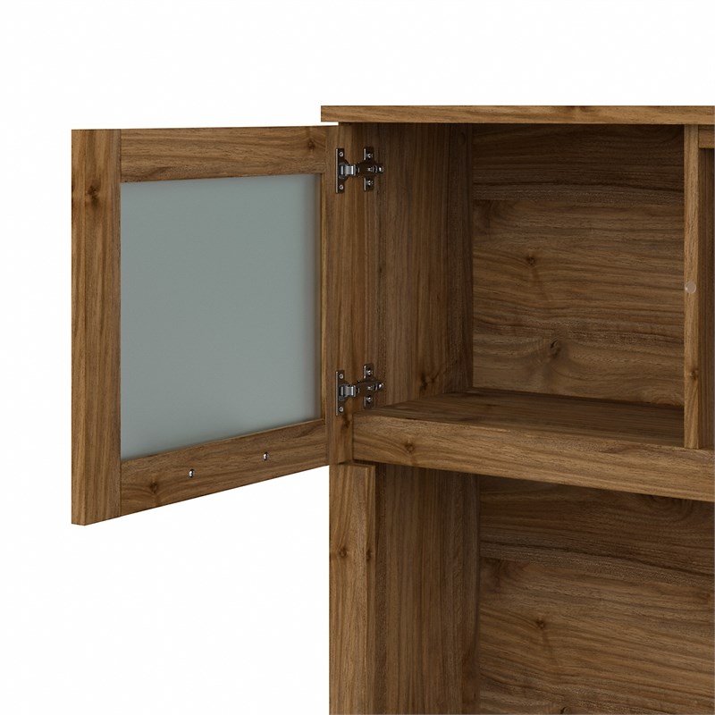Somerset 72W Desk Hutch in Fresh Walnut - Engineered Wood