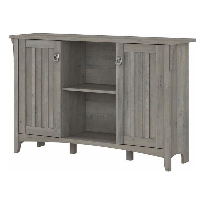 Bush Furniture Salinas Accent Storage with Doors in Driftwood