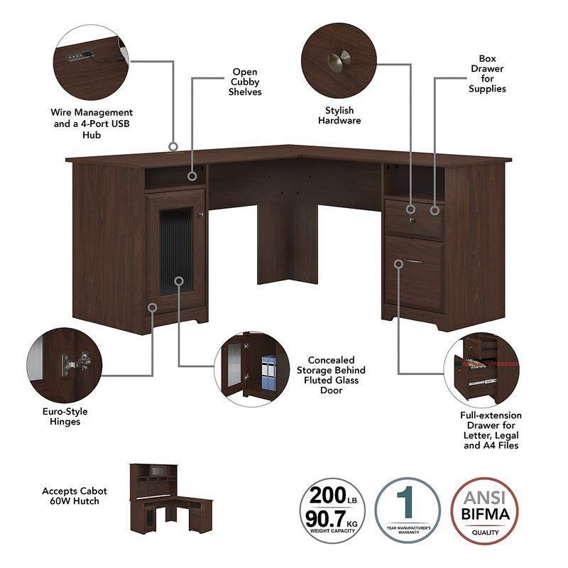 5x5 l shaped desk