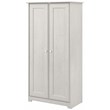 Cabot Tall Storage Cabinet with Doors in Linen White Oak - Engineered Wood