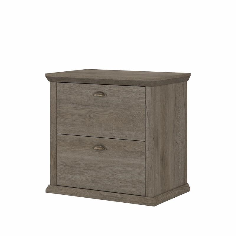 Yorktown 2 Drawer Lateral File Cabinet in Restored Gray - Engineered Wood