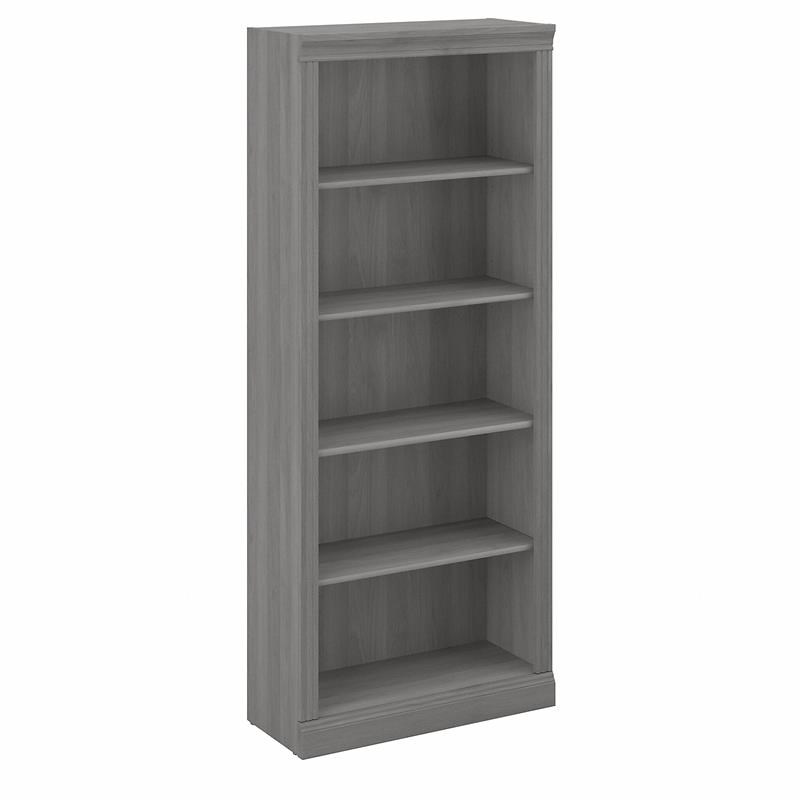 Saratoga Tall 5 Shelf Bookcase in Modern Gray - Engineered Wood
