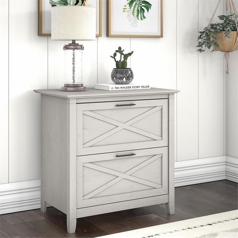 Key West 2 Drawer Lateral File Cabinet, 2 Drawer Lateral File Cabinet Wood White