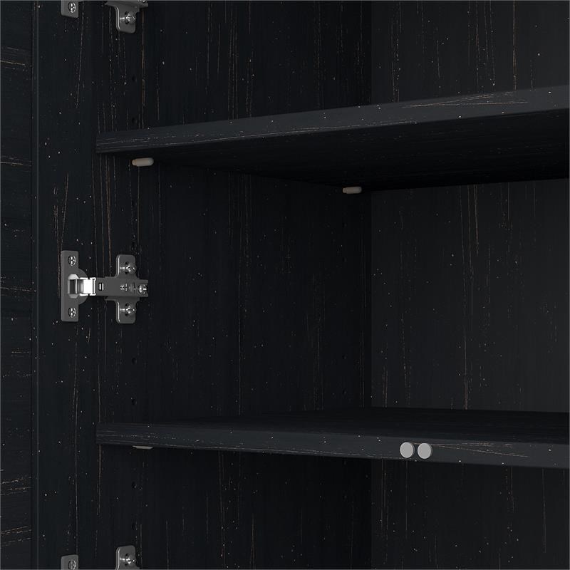 Fairview Storage with File Drawer in Black and Cherry Engineered Wood Homesquare