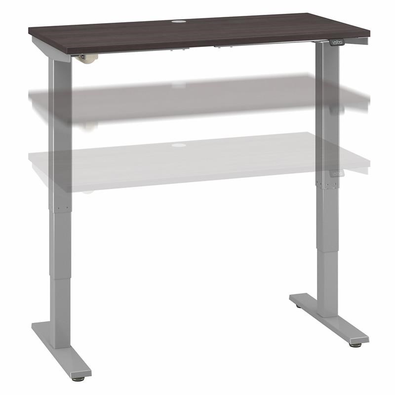 Cabot 48W Electric Height Adjustable Standing Desk in Gray - Engineered Wood