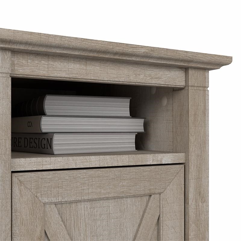 Key West Small Bathroom Storage Cabinet in Washed Gray - Engineered Wood