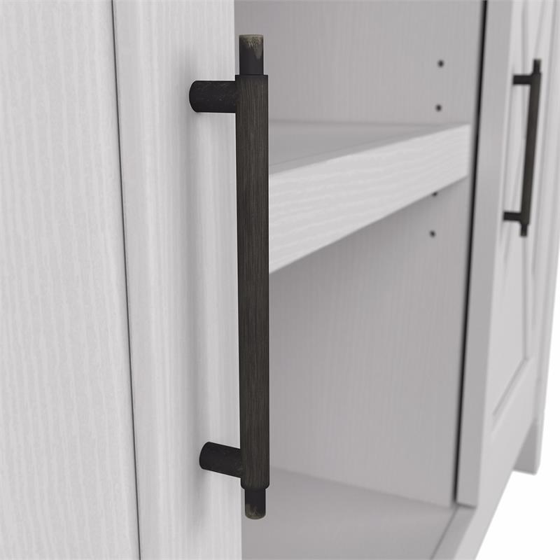 Key West Entryway Storage Set with 2 Door Cabinet in White Oak - Engineered Wood