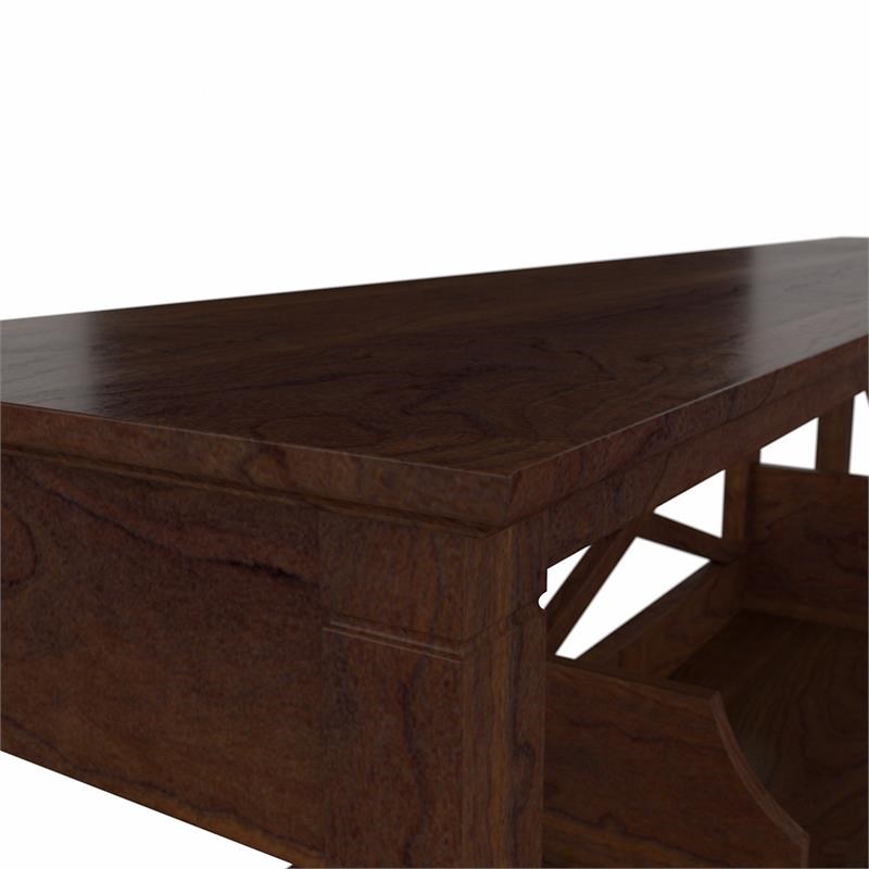 Key West 60W Desk Hutch in Bing Cherry - Engineered Wood