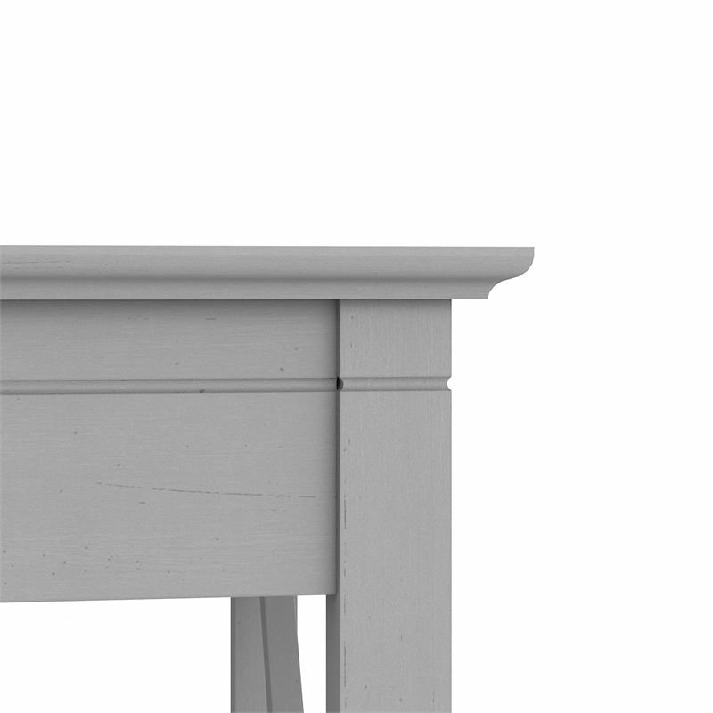 Key West 60W L Shaped Desk with Hutch in Cape Cod Gray - Engineered Wood