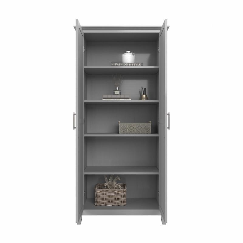 Key West Kitchen Pantry Cabinet in Cape Cod Gray - Engineered Wood