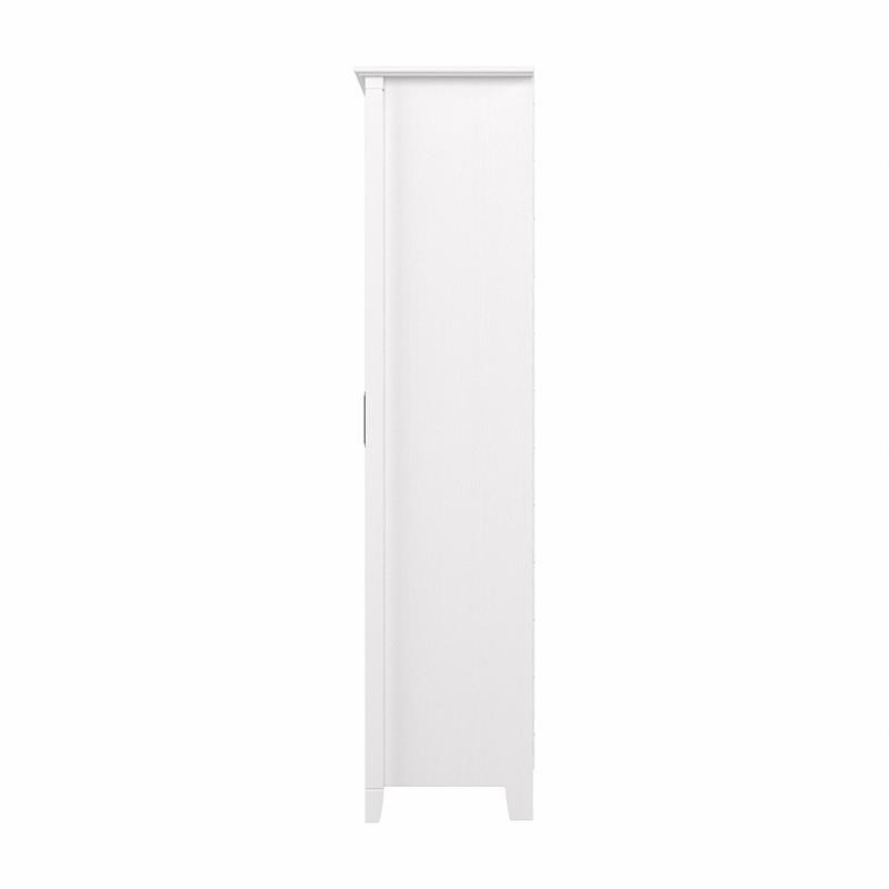 Key West Bathroom Storage Cabinet with Doors in Pure White Oak - Engineered Wood