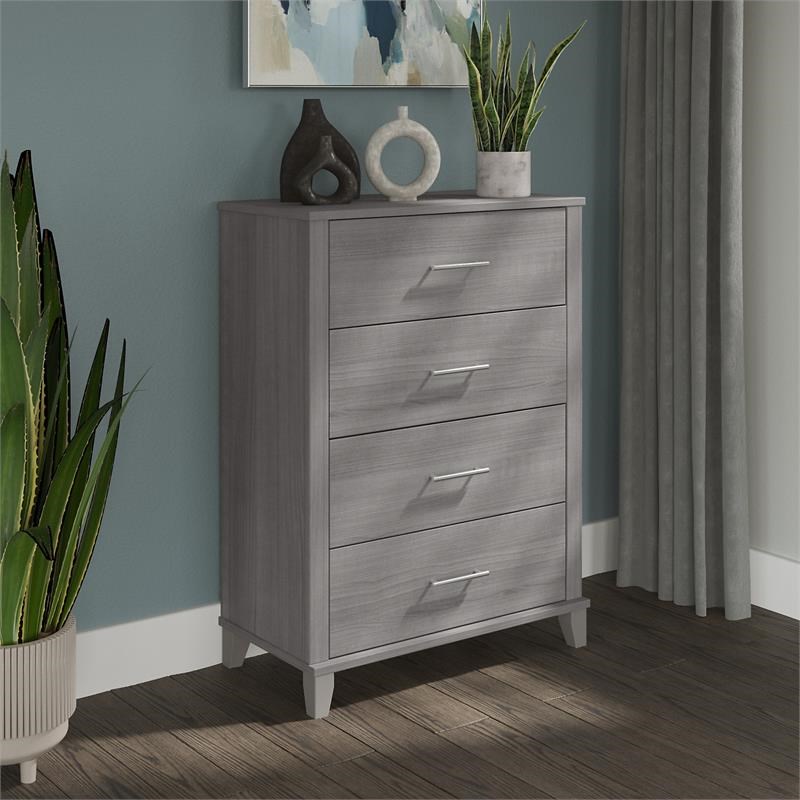 Somerset Chest of Drawers in Platinum Gray - Engineered Wood