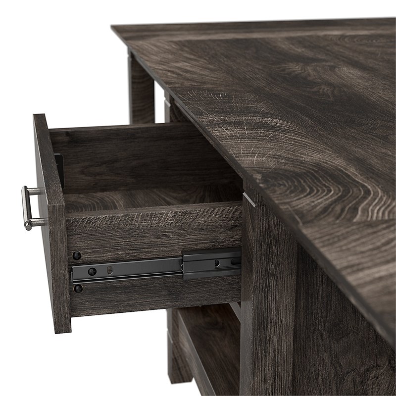 Key West TV Stand with Living Room Tables in Dark Gray Hickory - Engineered Wood