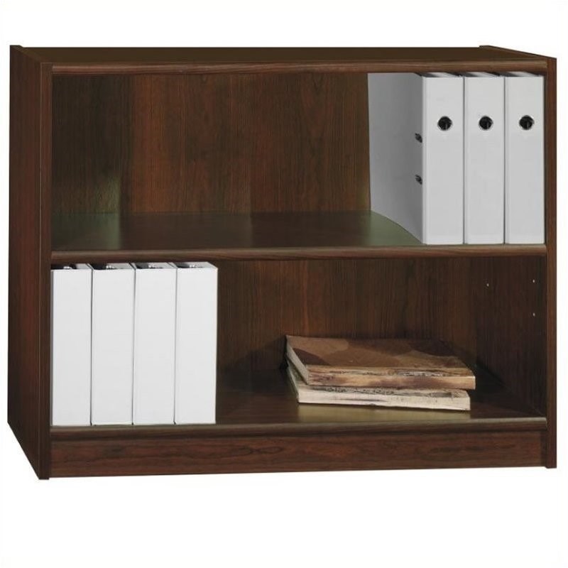 Bush Furniture Universal 2 Shelf Bookcase in Vogue Cherry Homesquare