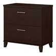 Bush Furniture Somerset Lateral File Cabinet in Mocha Cherry - Eng Wood
