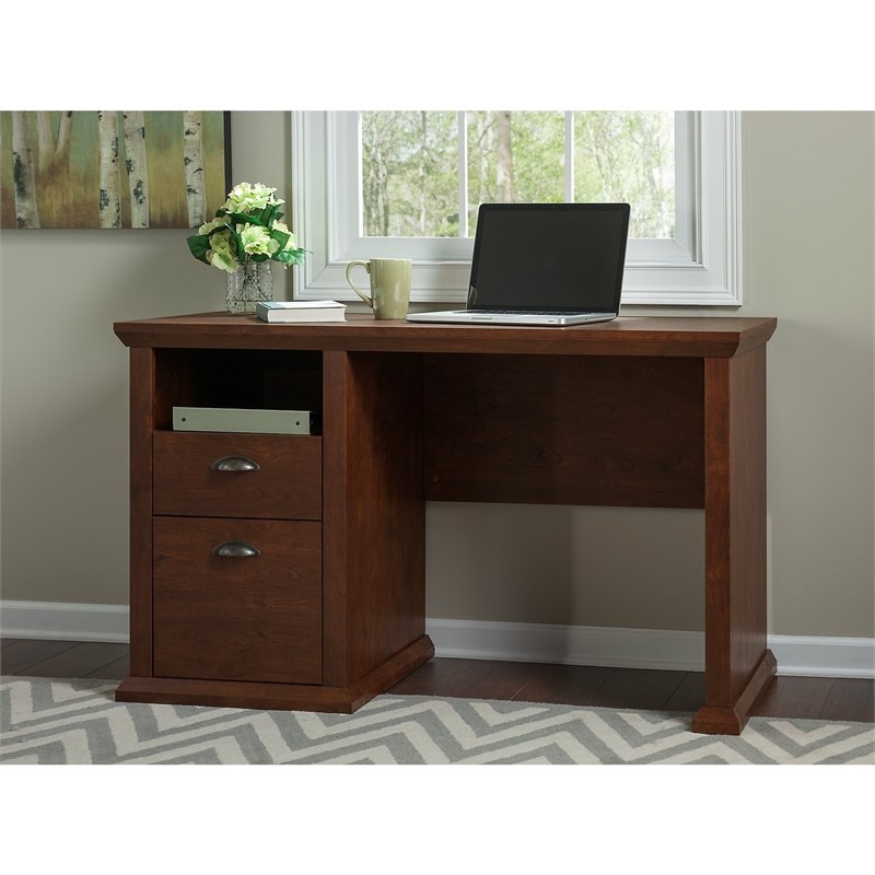 bush furniture yorktown home office desk in antique cherry wc4032303