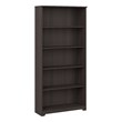 Cabot 5 Shelf Tall Bookcase in Heather Gray - Engineered Wood