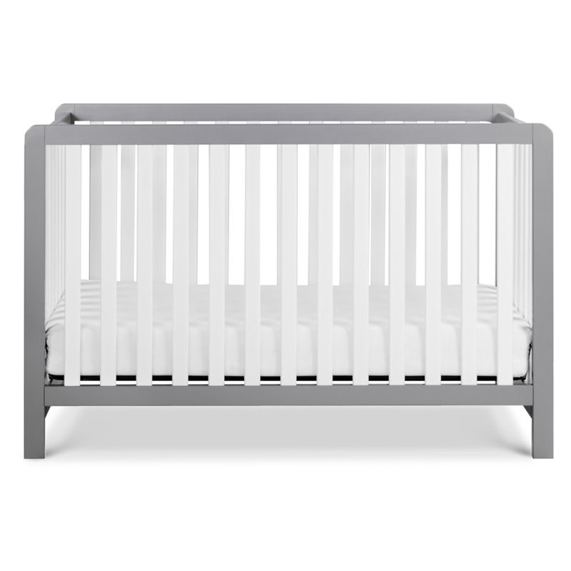 Carter's By DaVinci Colby 4-in-1 Low Profile Convertible Crib in Gray and White