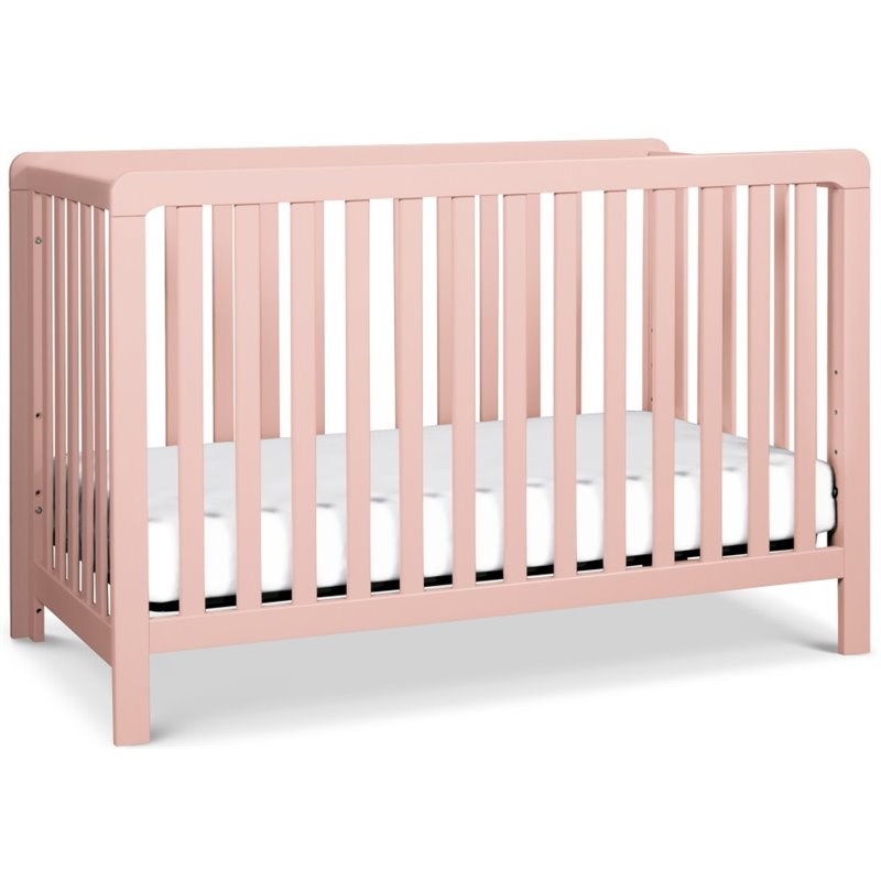 carter's by davinci colby 4in1 low profile convertible crib in petal pink f11901lp