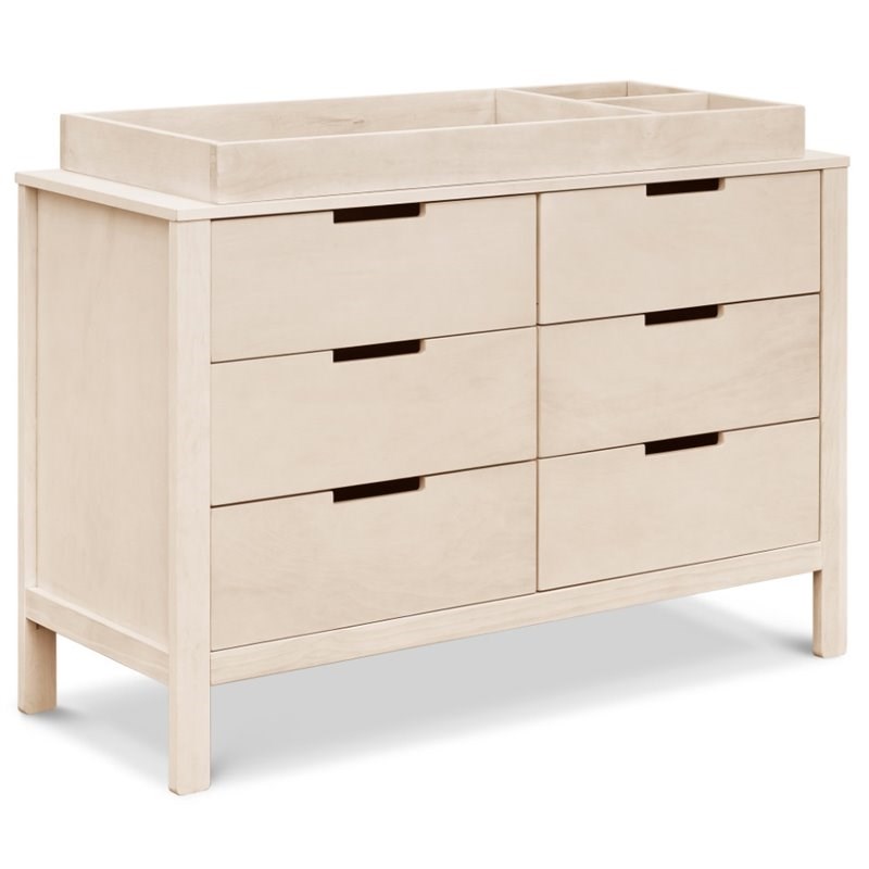 Carter S By Davinci Colby 6 Drawer, Double Dresser Natural Wood