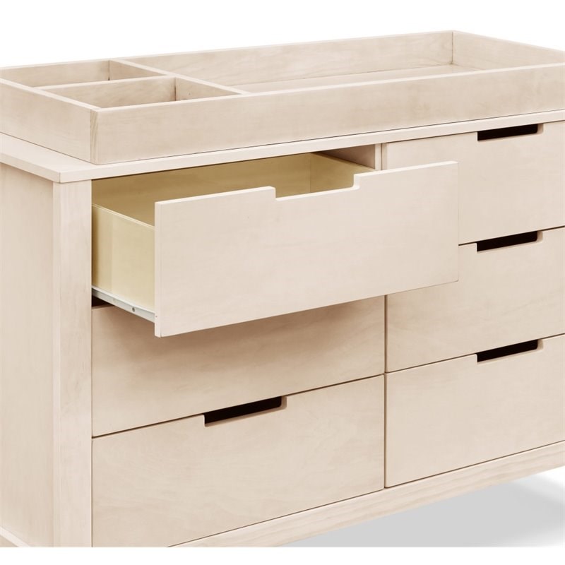 carter's by davinci colby 6 drawer dresser in washed natural - f11926nx