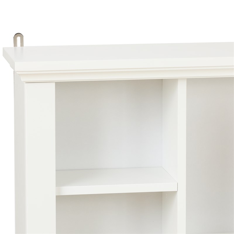 LuxenHome White MDF Wood Bathroom Wall Storage Cabinet