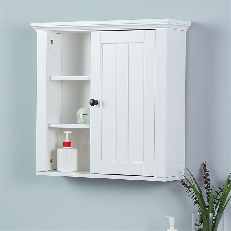 White Wood Bathroom Wall Cabinet, Bathroom Wall Cabinet White Wood