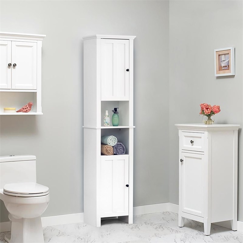 Sauder Bath Soft White Floor Cabinet | Cabinets Matttroy