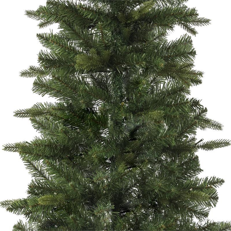LuxenHome 6.5ft Pre-Lit Artificial Christmas Tree with Pot