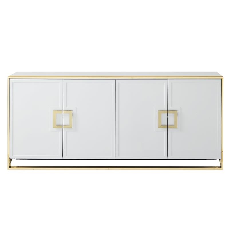 Inspired Home Ulani Sideboard Buffet in White