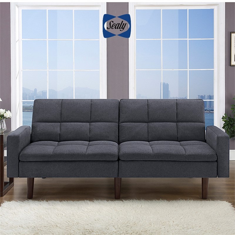 Kennedy Sofa Convertible in Cosmic Slate by Sealy Sofa Convertibles ...