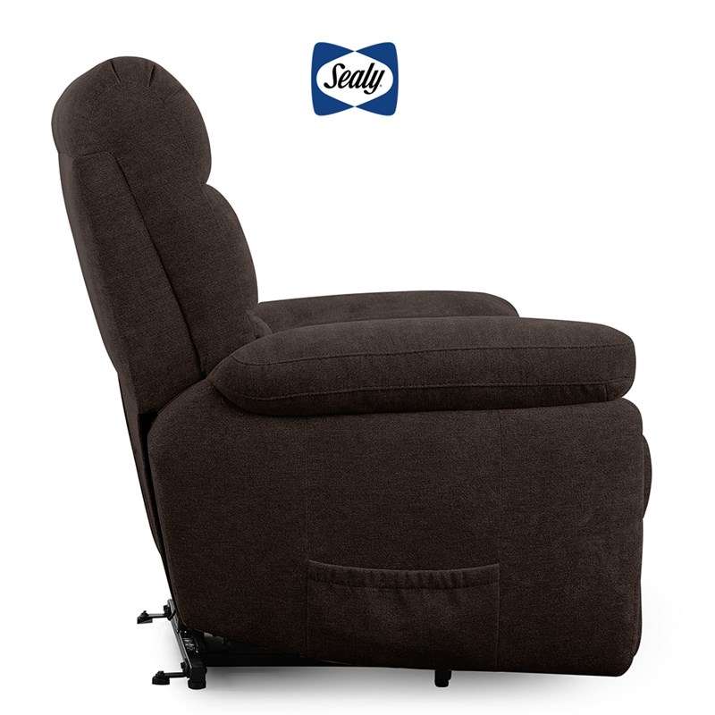 Carmel Lift Chair in Taupe Brown by Sealy Sofa Convertibles