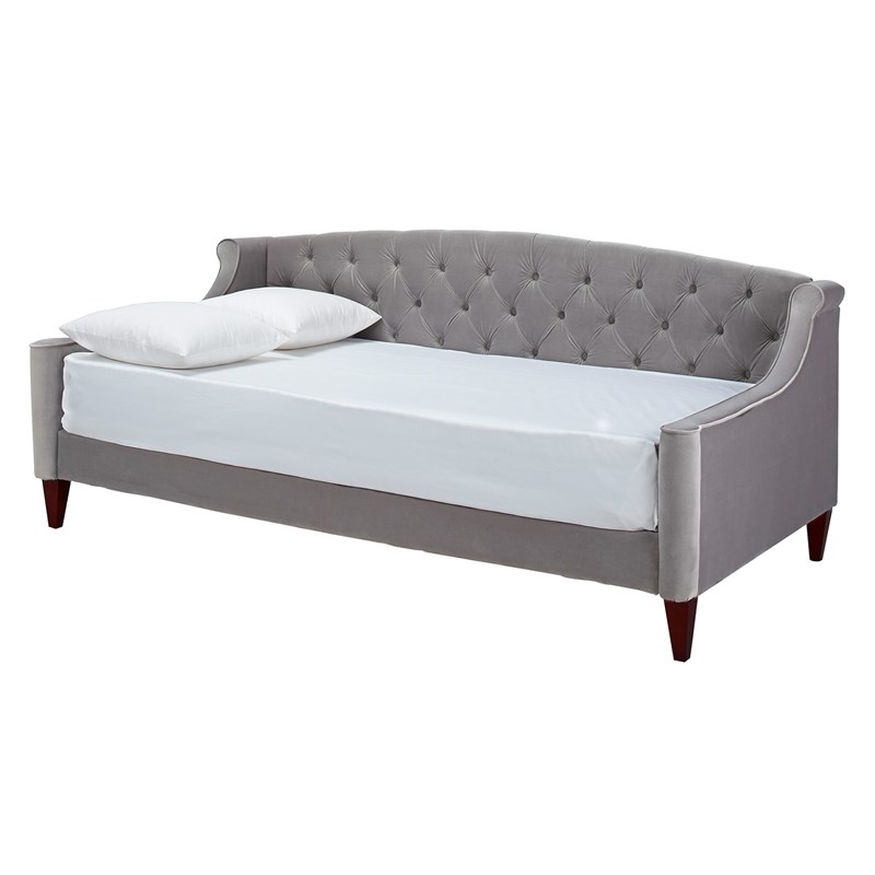 Lucy Upholstered On Tufted Sofa Bed, Upholstered Tufted Sofa Bed