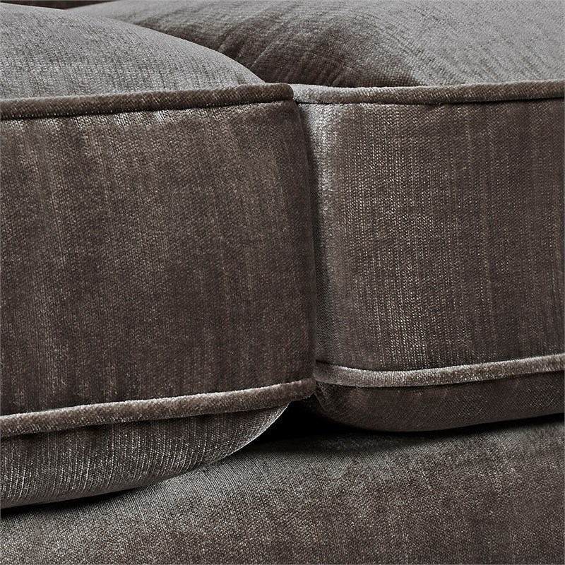 Legacy Camelback Sofa Nailhead Accents Grey Homesquare
