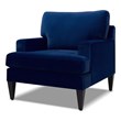 Enzo Recessed Arm Lawson Accent Chair Navy Blue