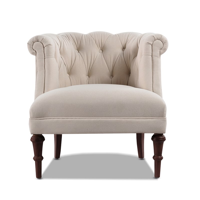 Katherine Tufted Accent Chair Sky Neutral