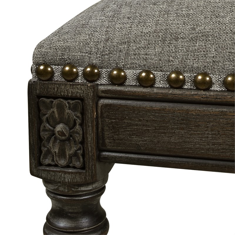 paris 30" farmhouse bar stool with backrest dark heathered grey 81050mlh