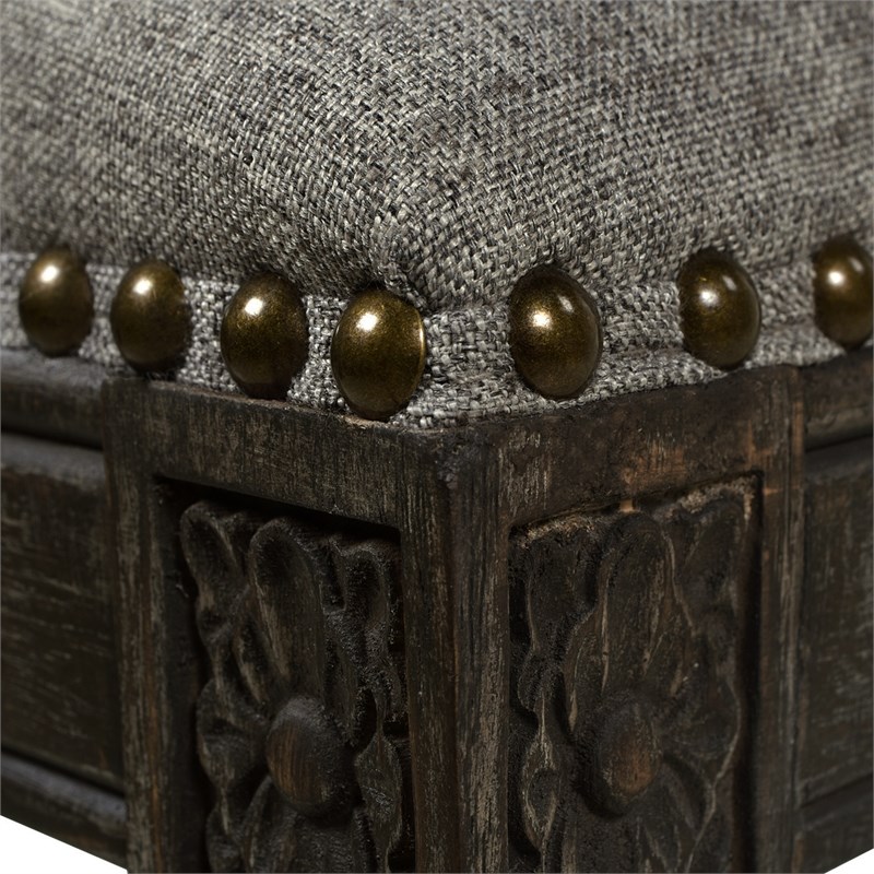 paris 30" farmhouse bar stool with backrest dark heathered grey 81050mlh