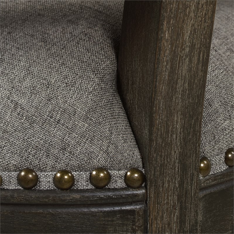 paris 30" farmhouse bar stool with backrest dark heathered grey 81050mlh