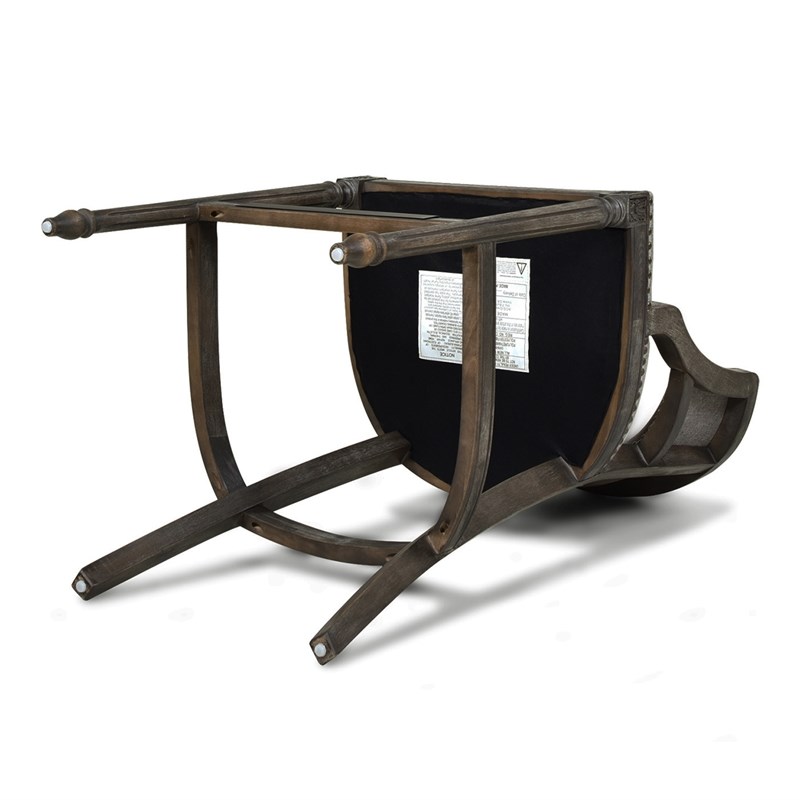 paris 30" farmhouse bar stool with backrest dark heathered grey 81050mlh