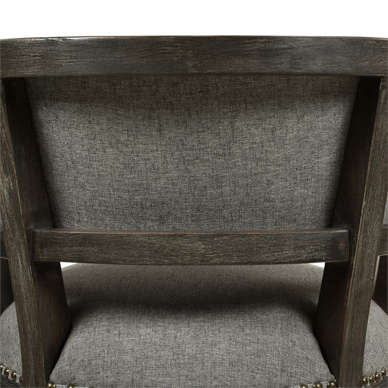 paris 30" farmhouse bar stool with backrest dark heathered grey 81050mlh