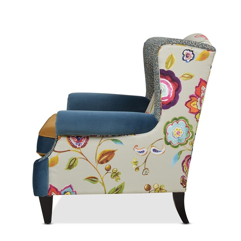Jennifer Taylor Home Anya Arm Chair Floral & Leopard