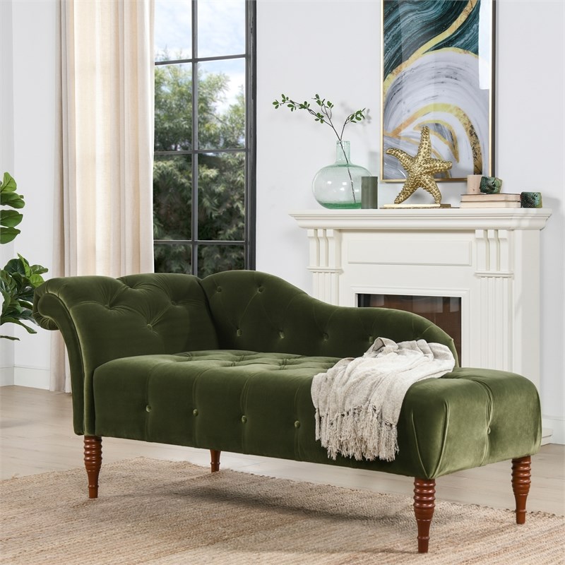 jennifer taylor home samuel tufted roll arm chaise lounge