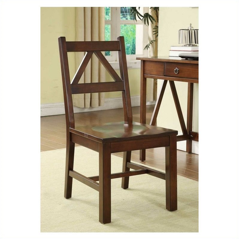 Riverbay Furniture Dining Chair in Antique Tobacco