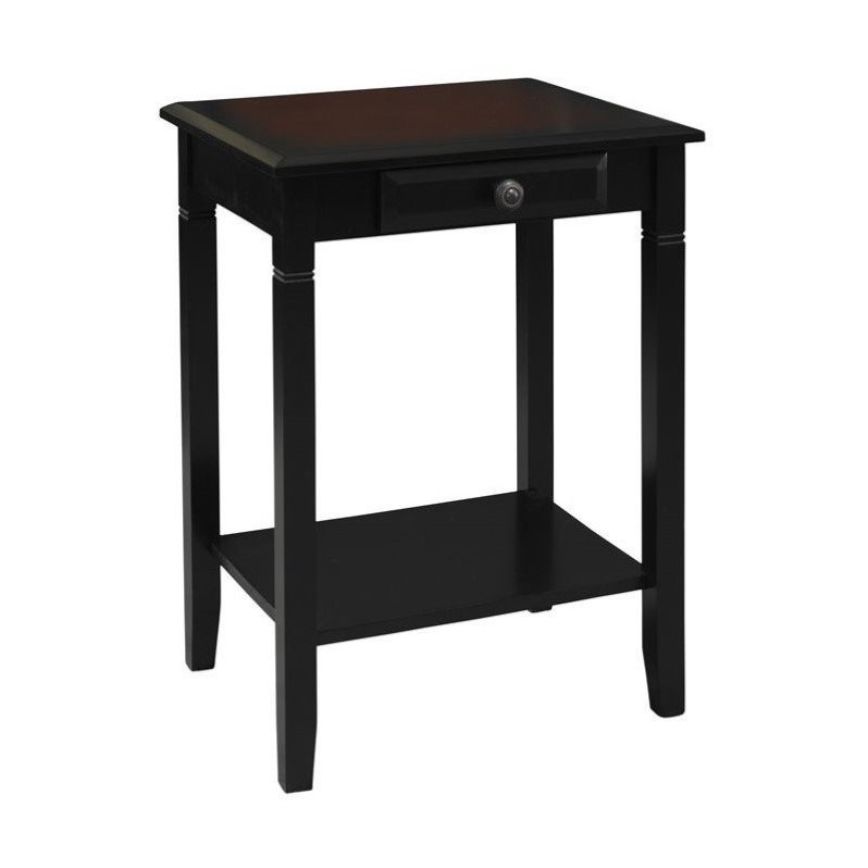Riverbay Furniture End Table in Black Cherry
